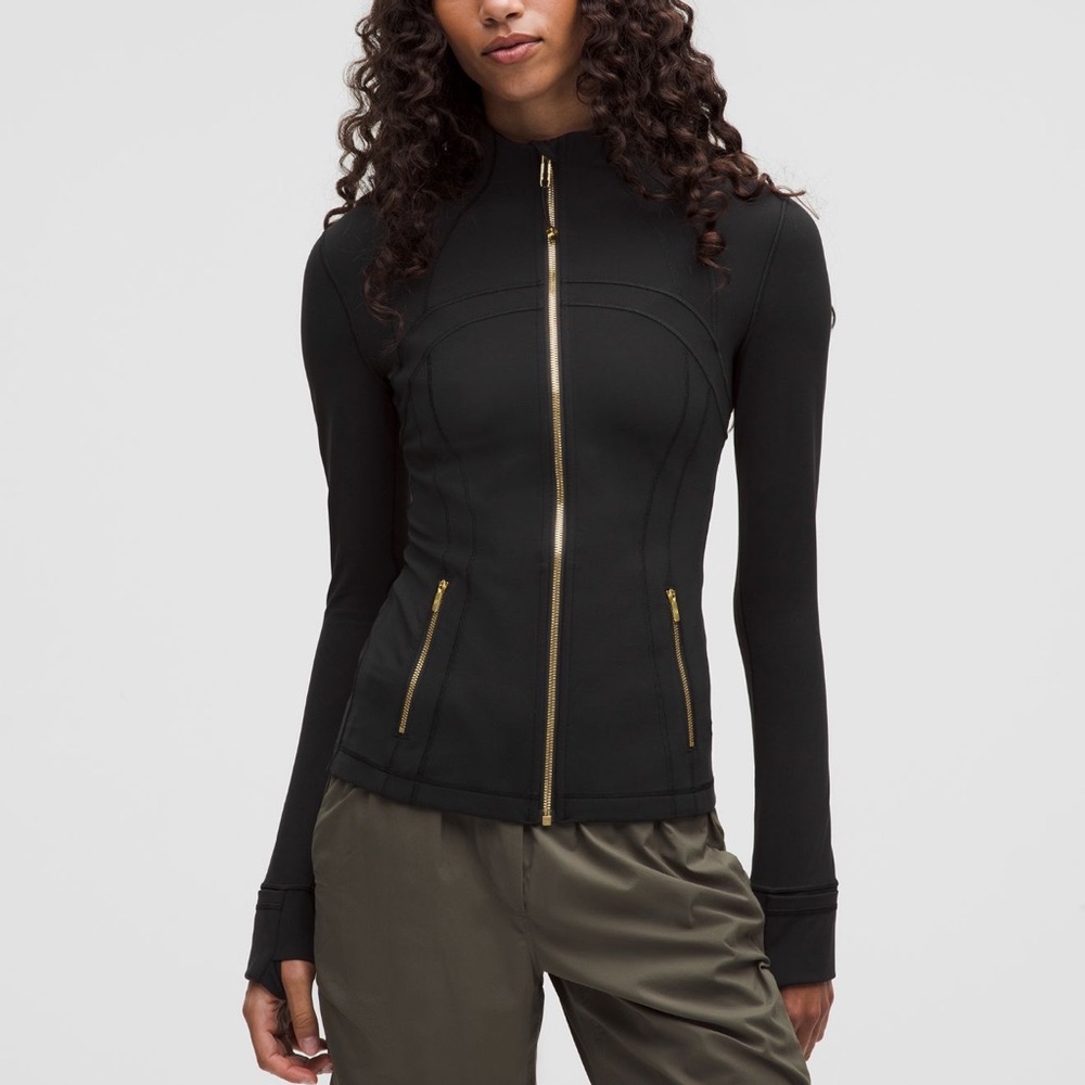 Lululemon Black/Gold Zipper Define Jacket